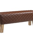 vidaXL Пейка 110 x 30 x 45 см Истинска Кафяв диамант