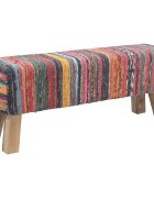 vidaXL Пейка 110 x 30 x 45 см Истинска Многоцветен