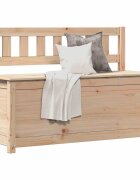 vidaXL Пейка 110x41x765 см борово дърво масив