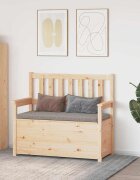 vidaXL Пейка 1125x515x965 см бор масив