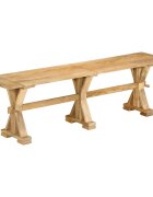 vidaXL Пейка 160x35x45 см мангово дърво масив