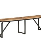 vidaXL Пейка 160x35x46 см мангово дърво масив