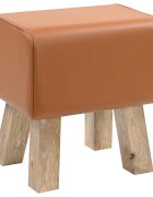 vidaXL Пейка 40 x 30 x 45 cm Истинска Кафяво
