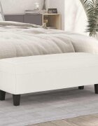 vidaXL Пейка бежово 100x35x41 см микрофибърен плат
