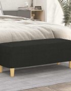 vidaXL Пейка черен 100x35x41 см плат