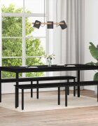 vidaXL Пейка Черния дъб 200 x 35 x 45 см Инженерна дървесина