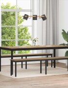 vidaXL Пейка Дъб Артизан 200 x 35 x 45 см Инженерна дървесина