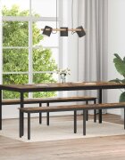 vidaXL Пейка Димящ дъб 200 x 35 x 45 см Инженерна дървесина