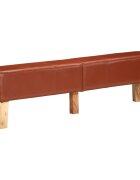 vidaXL Пейка гимнастическа кафява 160 см естествена кожа