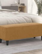 vidaXL Пейка кафяв 100x35x41 см кадифе