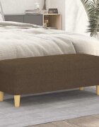 vidaXL Пейка кафяв 100x35x41 см плат