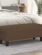 vidaXL Пейка кафяв 100x35x41 см плат