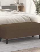 vidaXL Пейка кафяв 100x35x41 см плат