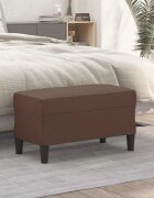 vidaXL Пейка кафява 70x35x41 см изкуствена кожа