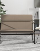 vidaXL Пейка капучино 100x64x80 см изкуствена кожа