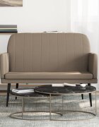 vidaXL Пейка капучино 107x80x81 см изкуствена кожа