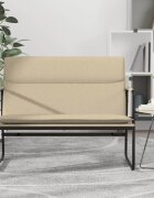 vidaXL Пейка кремава 100x64x80 см текстил