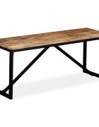 vidaXL Пейка мангова дървесина масив 110х35х45 см