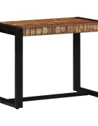vidaXL Пейка многоцветна 60x35x45 см масивна дървесина регенерирана