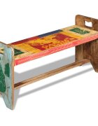 vidaXL Пейка регенерирано дърво масив 100x30x50 см