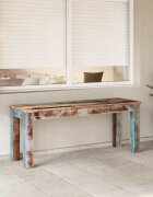 vidaXL Пейка регенерирано дърво масив 110х35х45 см