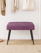 vidaXL Пейка с копчета Лилаво 60 x 40 x 45 см Кадифе