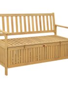 vidaXL Пейка с място за съхранение 2 -Seater 120 x 63 x 84 cm