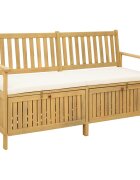 vidaXL Пейка с място за съхранение 2 -Seater 148 x 63 x 84 см