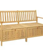 vidaXL Пейка с място за съхранение 2 -Seater 148 x 63 x 84 см