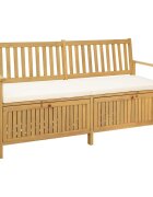 vidaXL Пейка с място за съхранение 2 -Seater 170 x 63 x 84 cm
