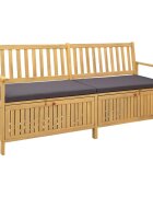 vidaXL Пейка с място за съхранение 2 -Seater 170 x 63 x 84 cm