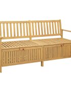 vidaXL Пейка с място за съхранение 2 -Seater 170 x 63 x 84 cm