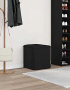 vidaXL Пейка с място за съхранение Черния дъб 42 x 42 x 45 cm