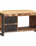 vidaXL Пейка с място за съхранение Многоцветен 80 x 35 x 40 см