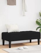 vidaXL Пейка с възглавница Черно 113 x 57 x 39 см Кадифе