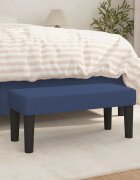vidaXL Пейка синя 70x30x30 см плат