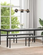 vidaXL Пейка Сив Сонома 200 x 35 x 45 см Инженерна дървесина