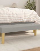 vidaXL Пейка светлосива 100x30x30 см плат