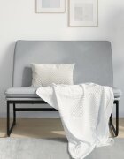 vidaXL Пейка светлосива 100x75x76 см плат