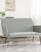 vidaXL Пейка светлосива 108x79x79 см кадифе