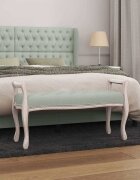 vidaXL Пейка светлосива 110x45x60 см кадифе