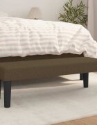 vidaXL Пейка тъмнокафява 100x30x30 см плат