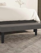 vidaXL Пейка тъмносива 100x30x30 см кадифе