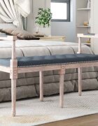 vidaXL Пейка тъмносива 110x40x70 см кадифе