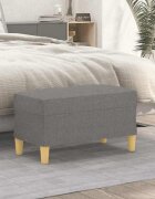 vidaXL Пейка тъмносива 70x35x41 см плат