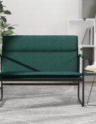 vidaXL Пейка тъмнозелена 100x64x80 см плат