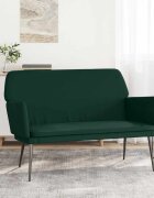 vidaXL Пейка тъмнозелена 108x79x79 см кадифе