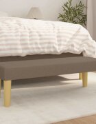 vidaXL Пейка таупе 100x30x30 см плат