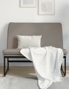 vidaXL Пейка таупе 100x75x76 см плат