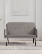 vidaXL Пейка таупе 110x76x80 см текстил